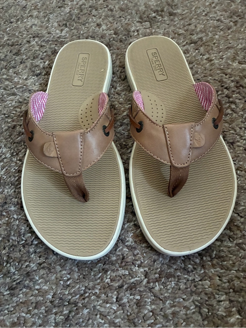 New In Box! Women’s Leather Sperry Sandals, 8.5
